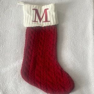 Kohl’s St.Nicholas Square Large Cable Knit Monogram Stocking